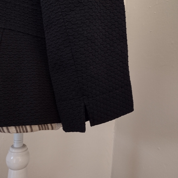Talbots Black Button Front Jacket Size 10 - Picture 7 of 11